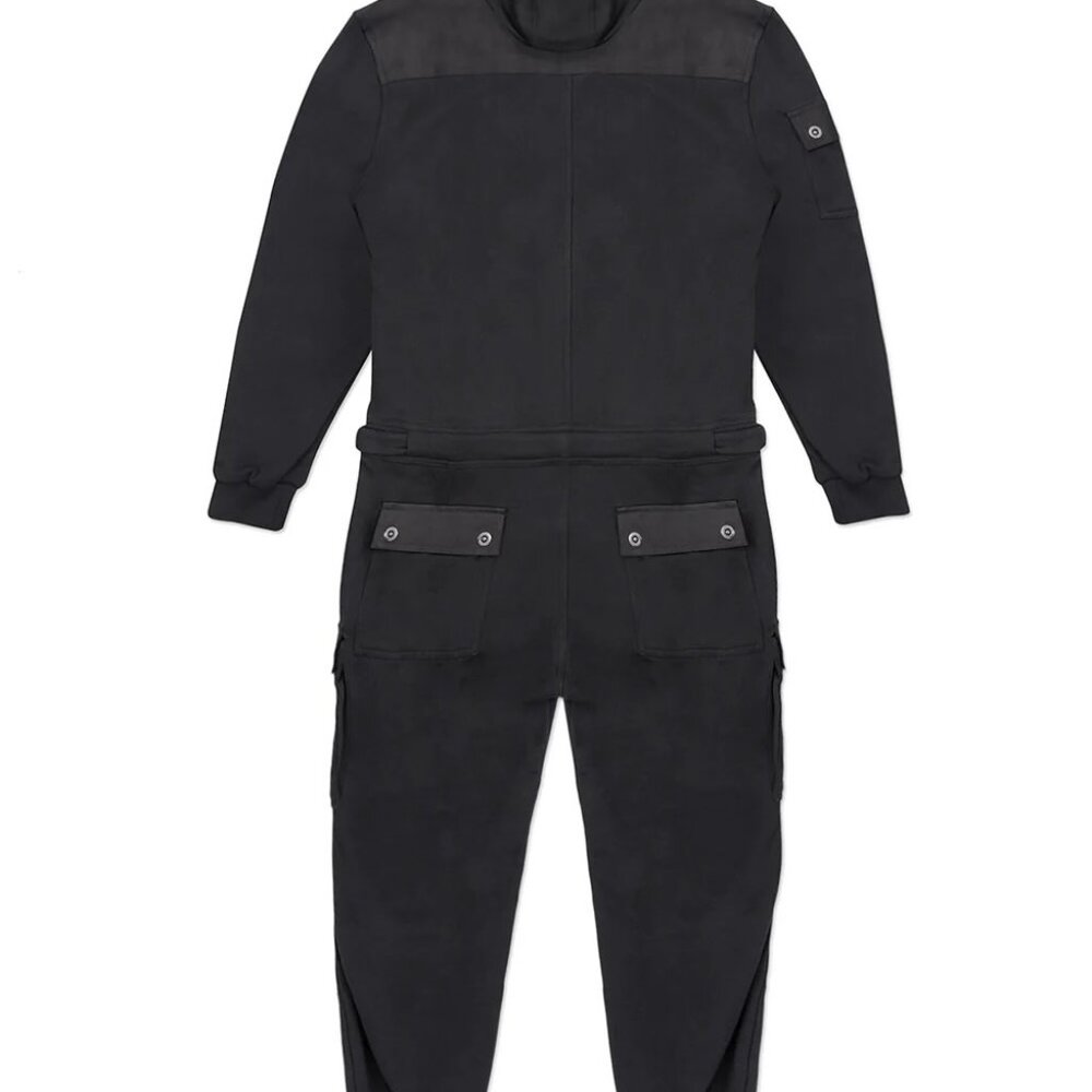 Jonny Cota Fleece Hooded Jumpsuit Long Sleeve - Cutting Edge Streetwear - EUC- S - Picture 3 of 16